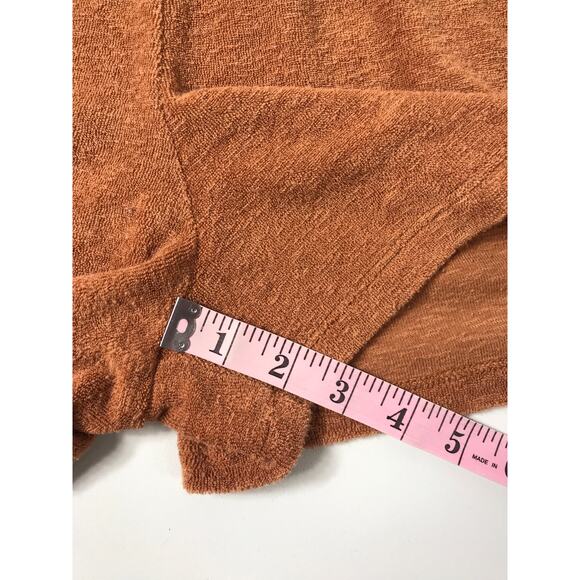 Marine Layer Set Women's Terry Out Resort Top Shorts Brown Casual Relaxed Vaca - Picture 16 of 16
